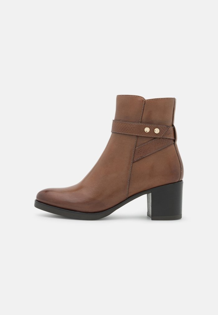 Bottines Anna Field Classiche Block heel Zip UP Marron Femme | LMC-5137652